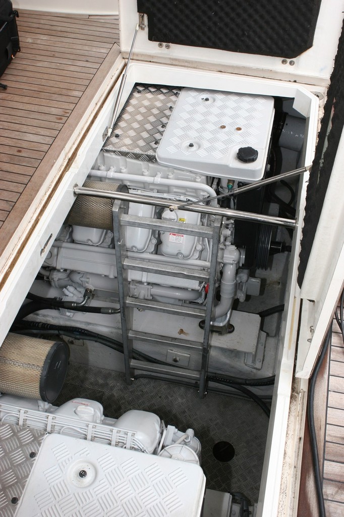 One half of the dual Yanmar installation aboard Grant Burley’s boat. - Yanmar engines © Bob Wonders